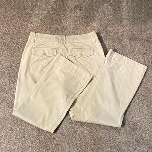 G.H. Bass & Co Tan Cotton Khakis Wide Leg 10